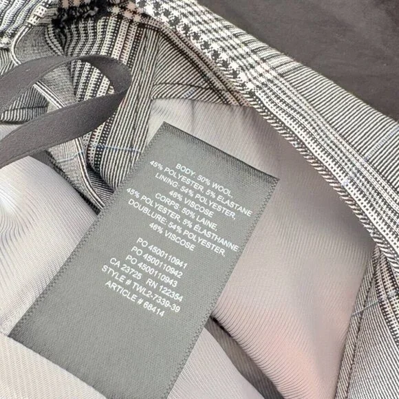 Aritzia Sunday Best Yuri Button Up Plaid Mini Grey Check Skirt Size 0 - Picture 6 of 6